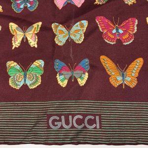 gucci butterfly scarf